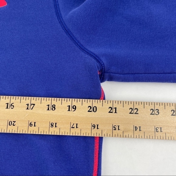 Under Armour Sweatshirt Womens Large Blue Semi Fitted All Seasons Gear - Picture 8 of 10